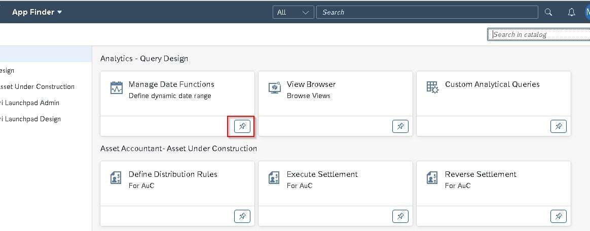 SAP FIORI Launchpad