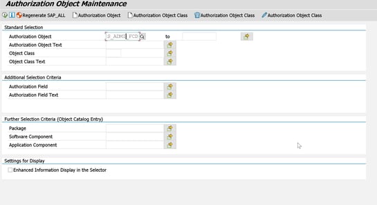Authorization object
