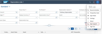 FIORI - APP SUPPORT