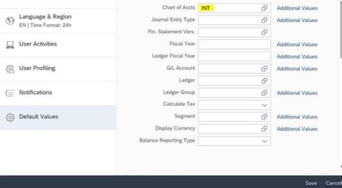 FIORI PARAMETER