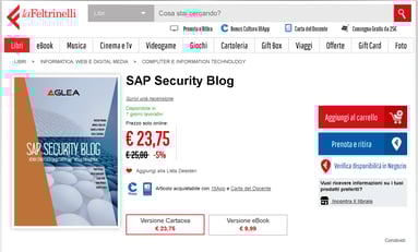 Libro SAP Security Blog - Youcanprint _ LaFeltrinelli e altre 11 pagine - Lavoro