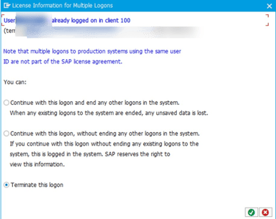 MULTIPLE LOGON