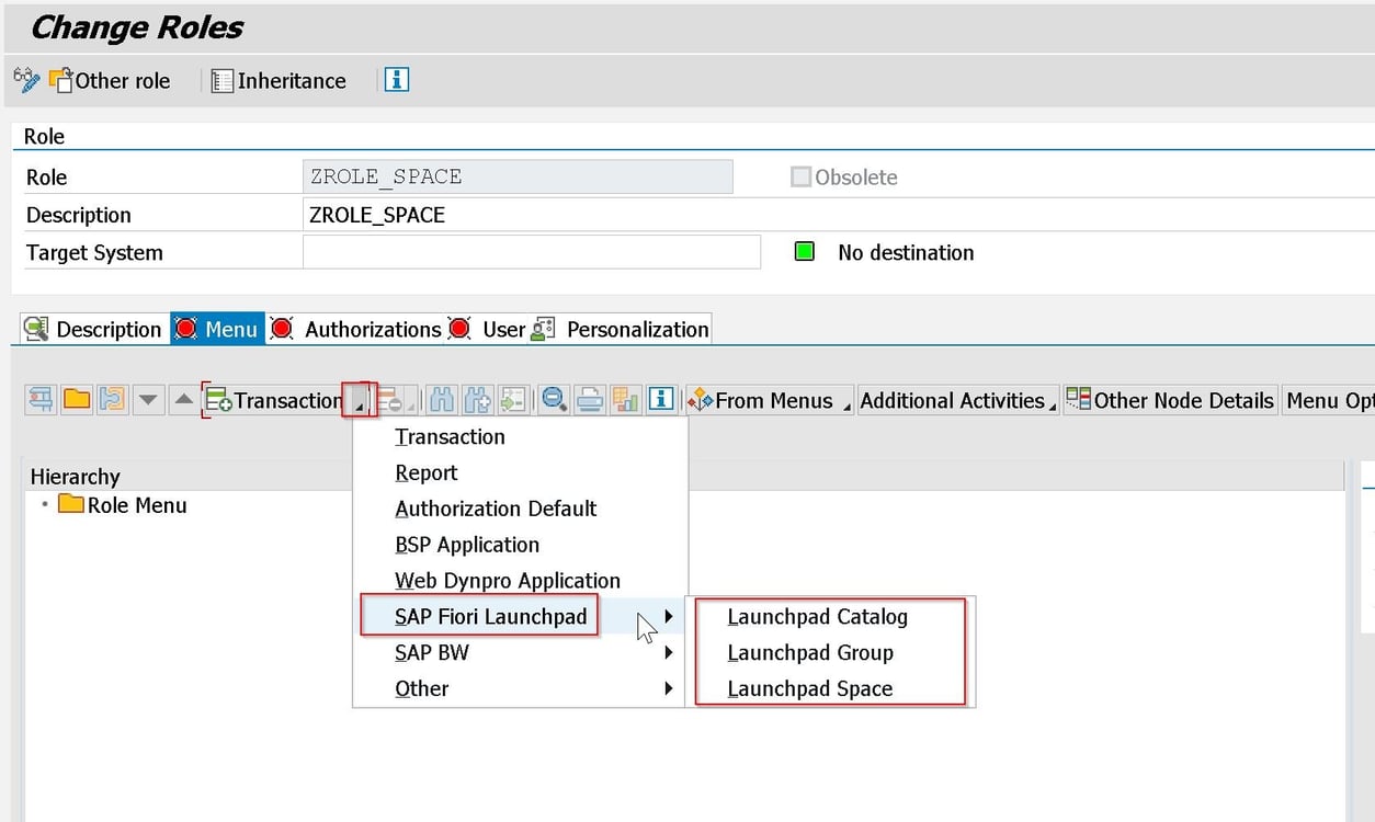 SAP Fiori Roles and Authorization