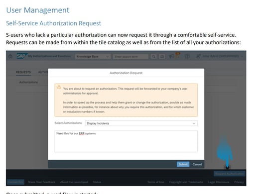 S User Self Service