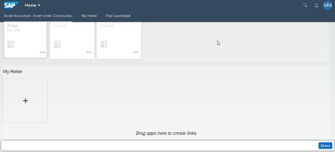 SAP FIORI Home Page APP