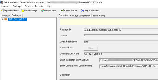 SAP GUI SERVER ADMIN