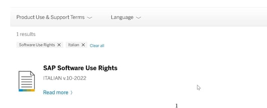 SAP Use Rights