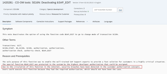 SAP_EDIT_OSS_NOTE1420281