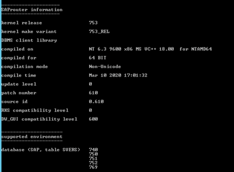 SAP_ROUTER_VERSION