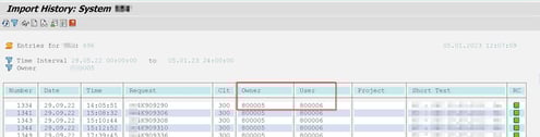 STMS change request