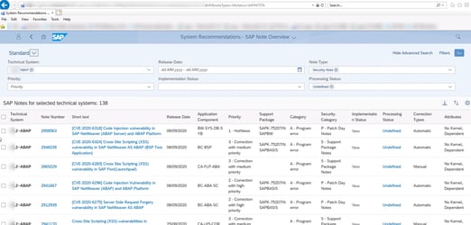 SYSTEM RECOMMENDATIONS