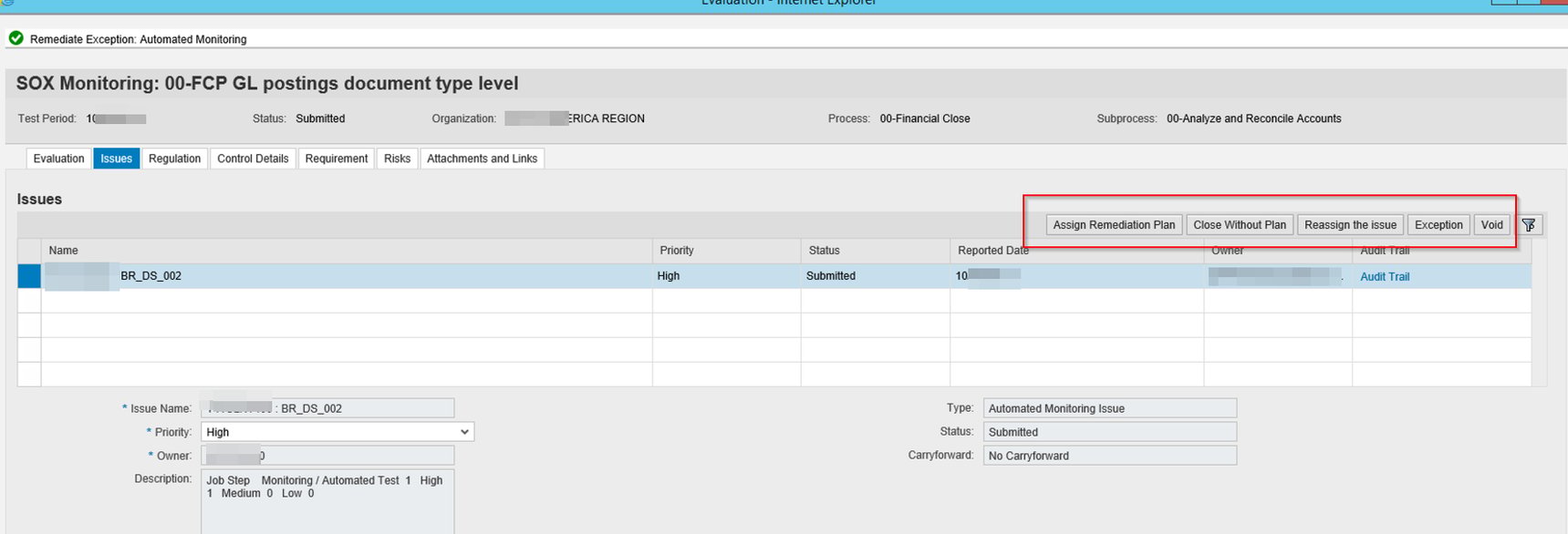 SAP GRC Process Control