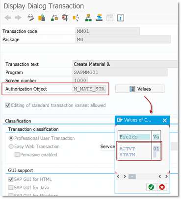 Transactions for SAP Roles (and Security Manager)