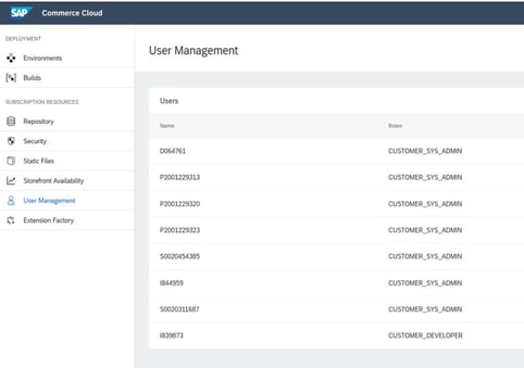 How to Manage Users in the Cloud Portal- SAP Commerce Cloud