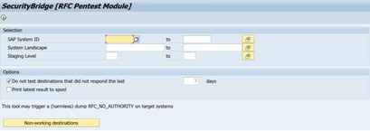 Penetration test SAP